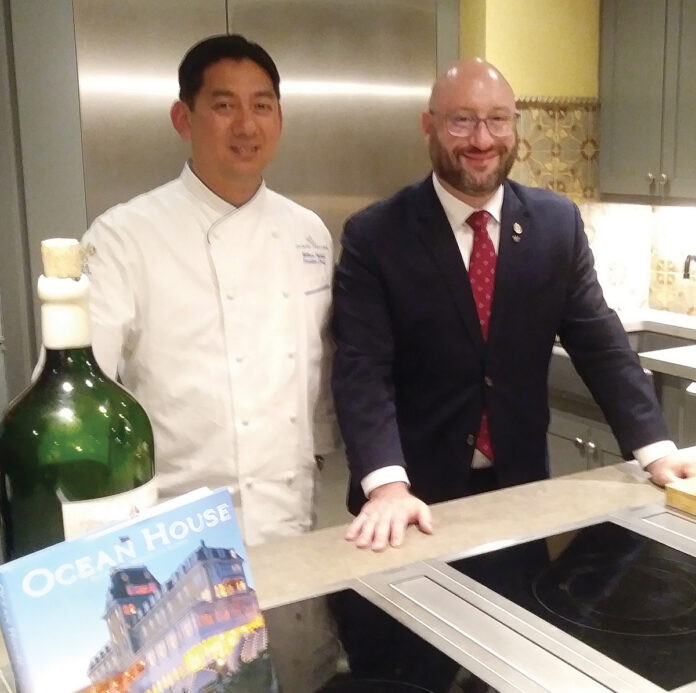 TEAM MEMBERS: Ocean House executive chef Matthew Voskuil, left, and Wine Director Jonathan Feiler. /
COURTESY OCEAN HOUSE TEAM MEMBERS: Ocean House executive chef Matthew Voskuil, left, and Wine Director Jonathan Feiler. /
COURTESY OCEAN HOUSE