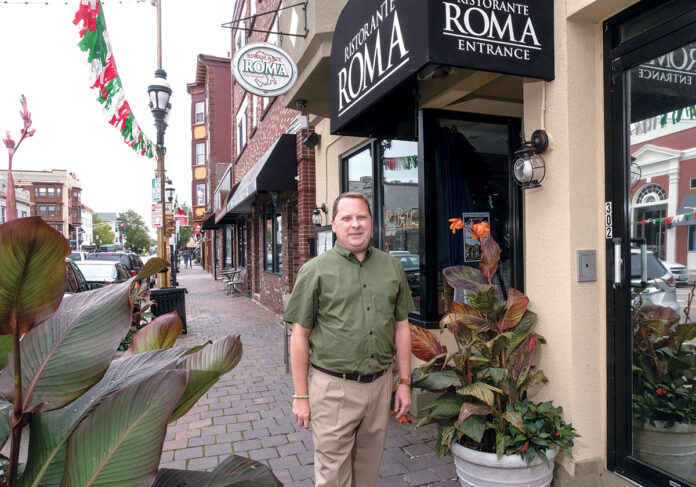 Rick Simone RICK SIMONE, founder of the Ocean State Coalition and executive director of the Federal Hill Commerce Association, said some restaurants saw a 45% increase in reservations after the state on Feb. 9 announced that it would lift its statewide mask mandate on Feb. 11. / PBN FILE PHOTO/MICHAEL SALERNO