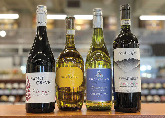 SEASONAL SUGGESTIONS: Some of the vibrant, crisp wines that go well with the grilled, lighter dishes that tend to be on offer in the spring. / COURTESY JESSICA NORRIS GRANATIERO SEASONAL SUGGESTIONS: Some of the vibrant, crisp wines that go well with the grilled, lighter dishes that tend to be on offer in the spring. / COURTESY JESSICA NORRIS GRANATIERO