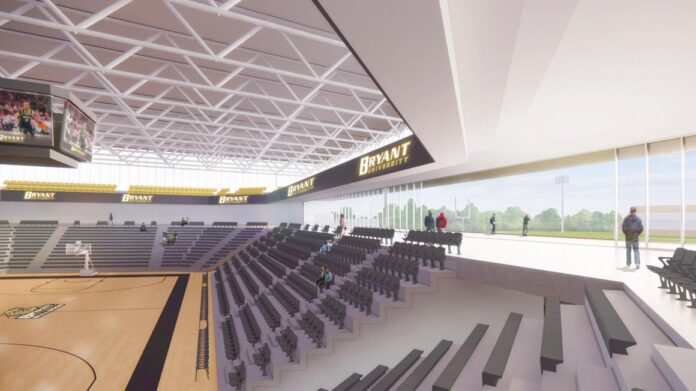 BRYANT UNIVERSITY is expected to break ground on a new on-campus convocation center and arena in 2023. / COURTESY BRYANT UNIVERSITY
