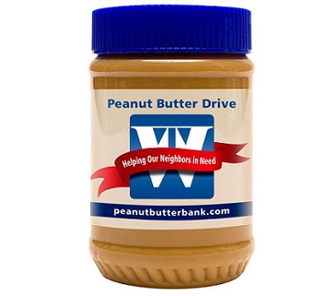 THE WASHINGTON TRUST CO. recently kicked off its annual peanut butter drive to benefit local food pantries and is collecting peanut butter and financial contributions through March 31. / COURTESY THE WASHINGTON TRUST CO.