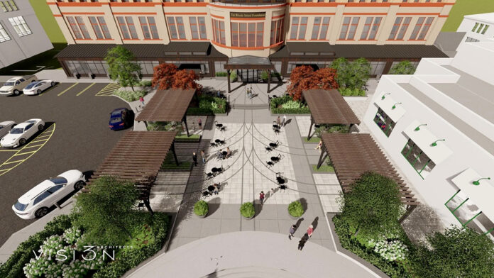 MARSELLA DEVELOPMENT CORP. received approval on April 20 for plans to redevelop the lower level of Union Station into 30,000-square-foot food hall, restaurant and outdoor dining plaza. / RENDERING COURTESY OF MARSELLA DEVELOPMENT CORP. 