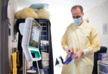 Hospitals find good, bad in hiring travel nurses HELPING HAND: John Schreiber is one of about 50 travel nurses who have been hired temporarily to fill open positions at Kent County Memorial Hospital in Warwick. The use of travel nurses at hospitals has increased because of a labor shortage. / COURTESY CARE NEW ENGLAND HEALTH SYSTEM/RYAN PICKERING