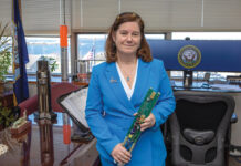 Eno doesn’t shy away from responsibility, especially regarding national defense SENSE OF PRIDE: Patricia Eno has spent the majority of her nearly 40-year career at the Naval Undersea Warfare Center Division Newport, where she now oversees the department responsible for the sensors and sonar systems used by the U.S. Navy. / PBN PHOTO/KATE WHITNEY LUCEY