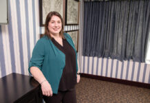 GO-GETTER: Julie Hencler’s willingness to try a variety of positions at Falvey Insurance Group in North Kingstown led to her promotion as corporate controller, where she leads the finance team of accountants and oversees the company’s daily financial operations.  / PBN PHOTO/TRACY JENKINS