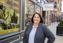 WORKING FOR HOMES: Kara Lachapelle, chief financial officer for the R.I. Housing and Mortgage Finance Corp. in Providence, has overseen $350 million in utility and rental assistance and $50 million in pandemic-related assistance for renters and homeowners.  / PBN PHOTO/TRACY JENKINS