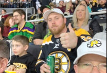 Connectivity Point Design & Installation LLC HOCKEY NIGHT: Employees from Connectivity Point Design & Installation LLC take in a Providence Bruins game at the Dunkin’ Donuts Center. / COURTESY CONNECTIVITY POINT DESIGN & INSTALLATION LLC