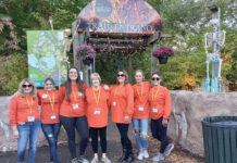 Duffy & Sweeney Ltd. GIVING BACK: Duffy & Sweeney Ltd. employees volunteer at an event at Roger Williams Park Zoo in Providence. / COURTESY DUFFY & SWEENEY LTD.