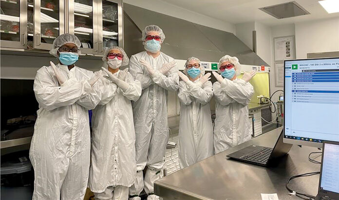 CELEBRATING WOMEN: Amgen Rhode Island’s manufacturing team celebrates Women’s History Month. / COURTESY AMGEN RHODE ISLAND CELEBRATING WOMEN: Amgen Rhode Island’s manufacturing team celebrates Women’s History Month. / COURTESY AMGEN RHODE ISLAND