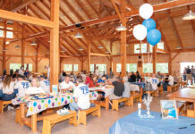 Pariseault Builders Inc. DIAMOND JUBILEE: Pariseault Builders Inc. employees have lunch at the company’s 75th anniversary event at Camp Yawgoog in Hopkinton. / COURTESY PARISEAULT BUILDERS INC.