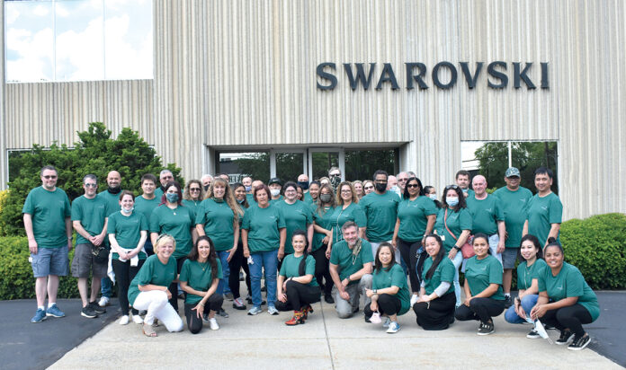 GETTING RECOGNIZED: Swarovski Optik North America Ltd. employees get ready to attend Providence Business News’ 2021 Best Places to Work virtual event. / COURTESY SWAROVSKI OPTIK NORTH AMERICA LTD. GETTING RECOGNIZED: Swarovski Optik North America Ltd. employees get ready to attend Providence Business News’ 2021 Best Places to Work virtual event. / COURTESY SWAROVSKI OPTIK NORTH AMERICA LTD.