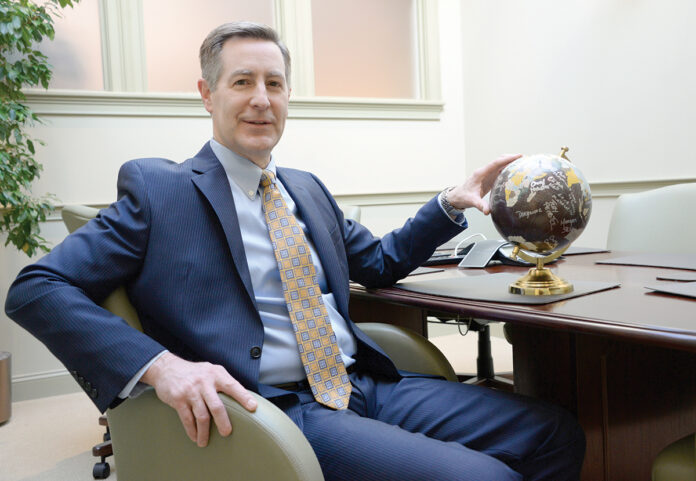 RETHINKING THINGS: Kevin A. Papa, a partner at Piccerelli, Gilstein & Co. LLP, says he’s hearing from a larger number of small-business owners who are reexamining how their company fits in their life and are thinking about an exit strategy.  PBN FILE PHOTO/ELIZABETH GRAHAM