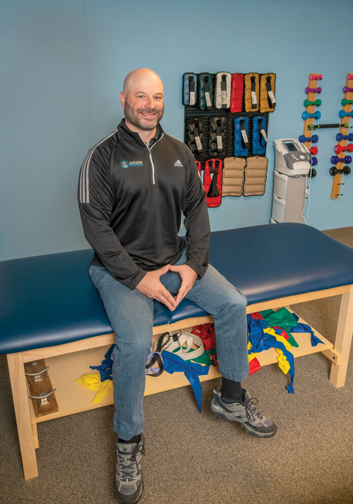 Mark Torok Anchor Physical Therapy  owner and founder U.S. Navy veteran Mark Torok opened Anchor Physical Therapy, an orthopedic and sports outpatient clinic, in 2017. The South Kingstown clinic is the U.S. Small Business Administration’s 2022 Rhode Island veteran-owned small business of the year.