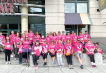 Brown Medicine RACING ALONG: Brown Medicine staffers participate in the annual Gloria Gemma 5K road race in downtown Providence. / COURTESY BROWN MEDICINE