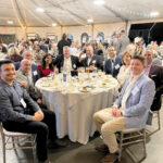 ROUNDTABLE GATHERING: Lockheed Architectural Solutions Inc. team members last year have dinner at a golf outing at Granite Links Golf Club in Quincy, Mass. / COURTESY LOCKHEED ARCHITECTURAL SOLUTIONS INC.
