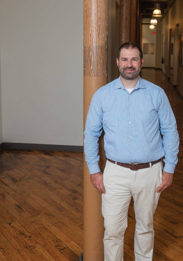 Justin Sadler, ninety10 LLC founder. PBN PHOTO/MICHAEL SALERNO