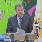 GOV. DANIEL J. MCKEE announced Tuesday that 27 local nonprofits received more than $11 million from the state's Consolidated Homeless Fund. / SCREENSHOT VIA WPRI-TV CBS 12