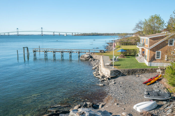 A WATERFRONT HOME at 14 Dewey Lane in Jamestown was sold for $4.05 million. / COURTESY MOTT & CHACE SOTHEBY'S INTERNATIONAL REALTY A WATERFRONT HOME at 14 Dewey Lane in Jamestown was sold for $4.05 million. / COURTESY MOTT & CHACE SOTHEBY'S INTERNATIONAL REALTY