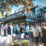 GRAND OPENING: People gather at the newly opened Beech restaurant in Jamestown in June. Beech replaces the former Simpatico Jamestown restaurant on Narragansett Avenue, which was bought by restaurateur Kevin Gaudreau, renovated and reopened under the new name.  COURTESY BEECH/KEITH MERLUZZO