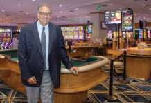 ALL IN: After the COVID-19 pandemic impacted operations, Craig Sculos, Bally’s Twin River Lincoln Casino Resort and Bally’s Tiverton Casino Hotel senior vice president of Rhode Island regulatory, is spearheading growth and expansion at the two gaming facilities. / PBN PHOTO/KATE WHITNEY LUCEY