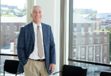 CRISIS MANAGER: At the onset of the COVID-19 pandemic, Nixon Peabody LLP CEO and Managing Partner Stephen Zubiago led a rollout of policies, including hybrid work and reduced work schedules, to help the firm’s employees still provide its clients the best services possible. / PBN PHOTO/TRACY JENKINS