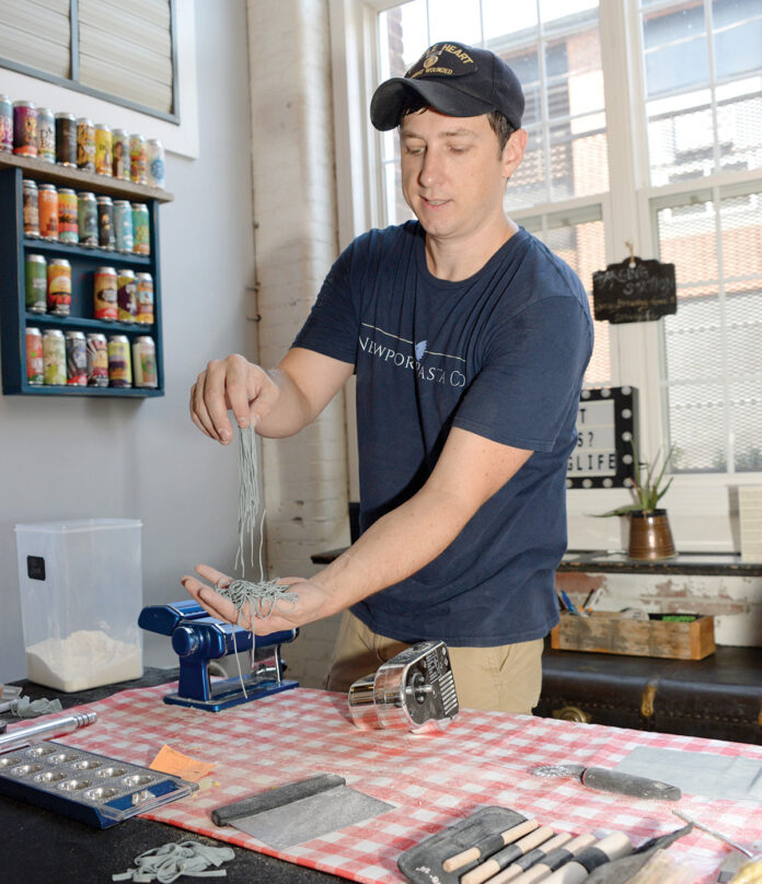 SCRATCH BATCH: Alex Reppe has been making his own fresh pasta since opening Newport Pasta Co. in August 2021. PBN PHOTO/ELIZABETH GRAHAM