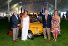 HASBRO CHILDREN'S HOSPITAL'S annual Heroes Ball held Aug. 27 raised a record $1.3 million. Pictured from left are Dr. Francois I. Luks, Hasbro Hospital’s pediatric surgeon-in-chief; Lifespan Corp. Vice President of Pediatric Services Tracey L. Wallace; Rhode Island Hospital and Hasbro Children’s Hospital President Dr. Saul N. Weingart; and Dr. Phyllis Dennery, Hasbro Hospital’s pediatrician-in-chief and medical director. / COURTESY HASBRO CHILDREN'S HOSPITAL
