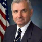 U.S. SEN. JACK REED helped secure $46 million in federal funding to build a state-of-the-art headquarters at Quonset Air National Guard Base. / COURTESY OFFICE OF SEN. JACK REED