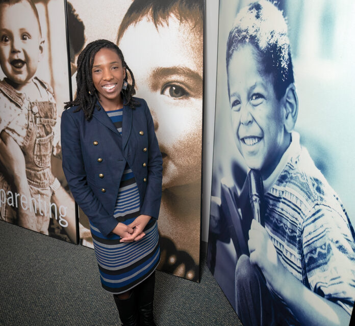  Paige Clausius-Parks became executive director of Rhode Island KIDS COUNT in December. She previously served as senior policy analyst for the Providence-based nonprofit. / PBN PHOTO/MICHAEL SALERNO
