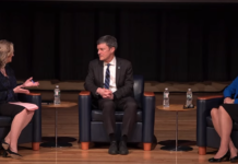 ‘Now is our time’: URI President Parlange unveils school’s strategic plan MARC B. PARLANGE, center, president of the University of Rhode Island, answers questions from Greater Providence Chamber of Commerce President Laurie White, left, and URI Provost Barbara Wolfe during Wednesday's State of the University event. / SCREENSHOT VIA YOUTUBE