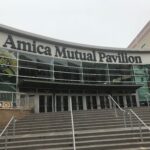 NEW SIGNAGE has been installed in and around the Amica Mutual Pavilion in Providence. / PBN PHOTO/JAMES BESSETTE