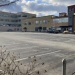A NEW STUDY presented to the I-195 Redevelopment District Commission on Wednesday found there is available parking along the western side of the district to meet current demand, especially among off-street parking. Pictured is an empty parking Lot on Chestnut Street. / COURTESY NELSON/NYGAARD CONSULTING ASSOCIATES