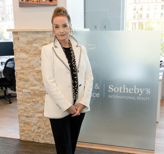 FROM THE GROUND UP: Judith Chace, broker and co-owner of Mott & Chace Sotheby’s International Realty, started her agency along with Ray Mott a decade ago with only two other agents. Now, the agency has 140 agents and seven offices.  PBN PHOTO/TRACY JENKINS