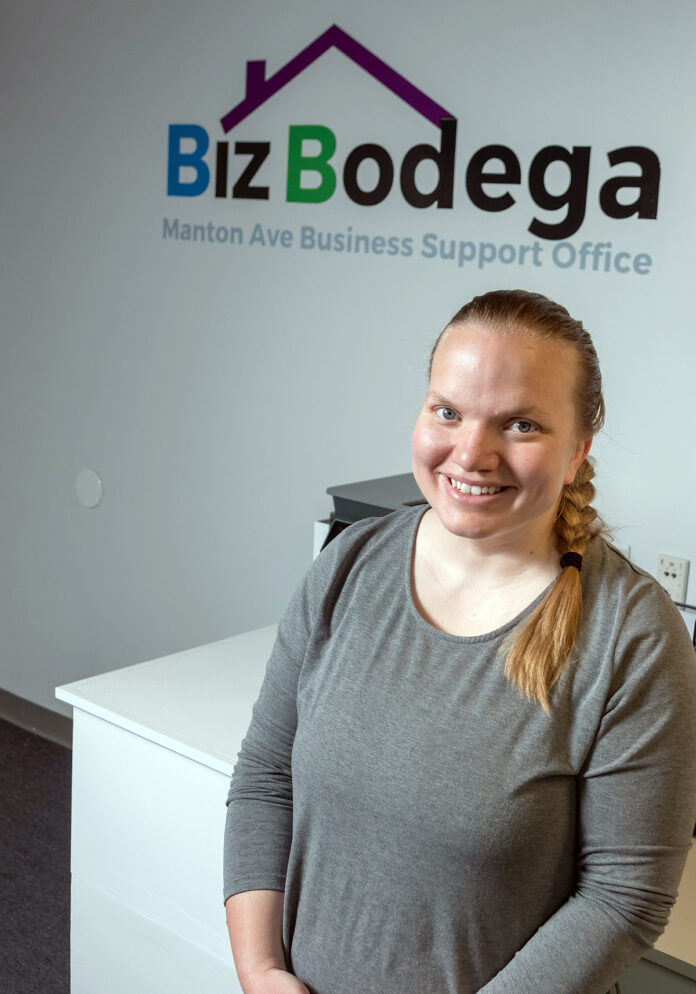 Amy Erickson has been director of Rhode Island programs for Massachusetts-based Innovation Studio since January 2022. She previously served as associate director in Providence for the nonprofit, which works with small businesses and entrepreneurs. / PBN PHOTO/MICHAEL SALERNO