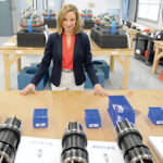 HEAD OF THE CLASS: MIKEL Inc. President Kelly Mendell frequently returns to the University of Massachusetts Amherst, her alma mater, to speak with current engineering students and support other women looking to go into science.  PBN PHOTO/ELIZABETH GRAHAM