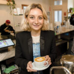 STEADY GROWTH: Audrey Finocchiaro, co-owner of The Nitro Bar, has taken her coffee business from a simple cart in 2016 to now preparing to open her fourth location in June, in Little Compton.  PBN FILE PHOTO/TRACY JENKINS