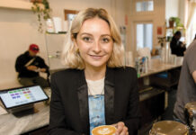 Finocchiaro brewing up a successful venture with Nitro Bar STEADY GROWTH: Audrey Finocchiaro, co-owner of The Nitro Bar, has taken her coffee business from a simple cart in 2016 to now preparing to open her fourth location in June, in Little Compton.
PBN FILE PHOTO/TRACY JENKINS