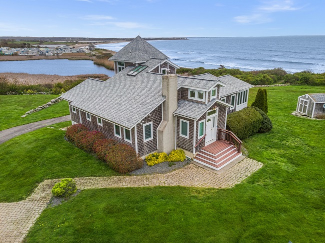 AN OCEANSIDE HOME at 20 Ocean Drive in Little Compton recently sold for $2 million, making it the second-most-expensive home sale in the town in 2023 so far. / COURTESY MOTT & CHACE SOTHEBY'S INTERNATIONAL REALTY