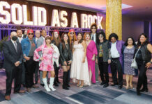 Amgen Rhode Island ROCKING OUT: Amgen Rhode Island employees dress up for its Solid As A Rock 1980s-themed gala.
COURTESY AMGEN RHODE ISLAND