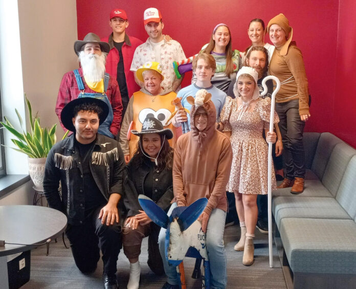 DRESSED FOR SUCCESS: KSA Marketing employees don Halloween costumes at the office.
COURTESY KSA MARKETING DRESSED FOR SUCCESS: KSA Marketing employees don Halloween costumes at the office.
COURTESY KSA MARKETING