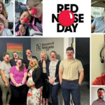 A NOSE FOR COMMUNITY: Marasco & Nesselbush LLP staffers wear red noses for the annual national Red Nose Day initiative to end child poverty.  COURTESY MARASCO & NESSELBUSH LLP