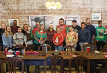 AVTECH Software Inc. DRESSED UP: Some AVTECH Software Inc. staff members enjoy a holiday potluck and Ugly Sweater contest.
COURTESY AVTECH SOFTWARE INC.