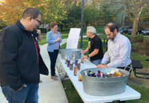 The Providence Mutual Fire Insurance Co. ON TAP: The Providence Mutual Fire Insurance Co. holds an Oktoberfest Beer & Wine tasting hosted by employees.
COURTESY THE PROVIDENCE MUTUAL FIRE INSURANCE CO.