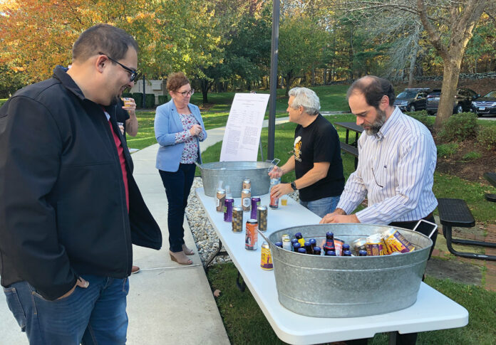 ON TAP: The Providence Mutual Fire Insurance Co. holds an Oktoberfest Beer & Wine tasting hosted by employees.  COURTESY THE PROVIDENCE MUTUAL FIRE INSURANCE CO.