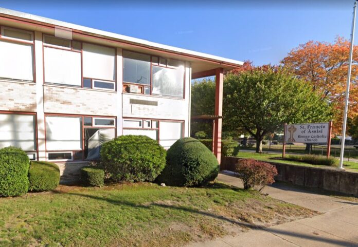CHESTERTON ACADEMY of Our Lady of Hope has acquired the former Saint Francis of Assisi parish and school in Warwick from the Roman Catholic Diocese of Providence for $1.6 million. The property will become Chesterton's permanent home. / COURTESY GOOGLE INC.