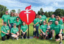 Delta Dental of Rhode Island WALKING FOR A CAUSE: Employees from Delta Dental of Rhode Island participate in the American Heart Association’s Heart Walk.
COURTESY DELTA DENTAL OF RHODE ISLAND