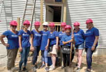 BankNewport BUILDING A FUTURE: BankNewport employees help construct a home for Habitat for Humanity.
COURTESY BANKNEWPORT