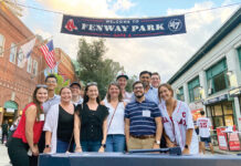 Kahn, Litwin, Renza & Co. Ltd. PLAY BALL: Kahn, Litwin, Renza & Co. Ltd. employees visit Fenway Park for a Boston Red Sox game.
COURTESY KAHN, LITWIN, RENZA & CO. LTD.