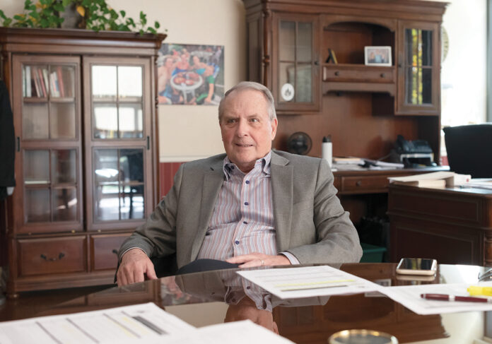 BIG PLANS: Jack Warner, Rhode Island College’s interim president, says in addition to training for RIC students, the Institute of Cybersecurity & Emerging Technologies will do contract work for local businesses, such as offering professional development courses to train staff in ­cybersecurity.  PBN FILE PHOTO/MICHAEL SALERNO