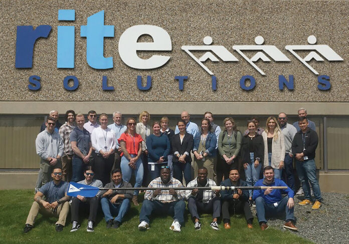 FRIENDLY GATHERING: Rite-Solutions Inc. believes that people perform better when they are an integral part of a living, breathing organization.
COURTESY RITE-SOLUTIONS INC. FRIENDLY GATHERING: Rite-Solutions Inc. believes that people perform better when they are an integral part of a living, breathing organization.
COURTESY RITE-SOLUTIONS INC.